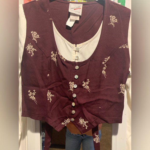 Britland Vintage Layered Vest Top - Picture 2 of 4